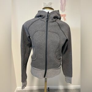 lululemon Old Rare Scuba Fleece Zip-Up  Two Tone Gray Jacket
